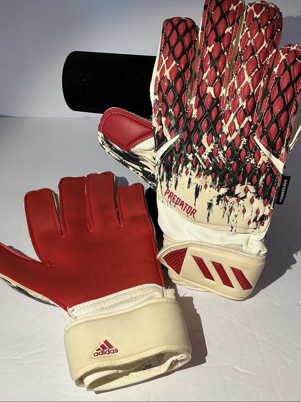 adidas Predator Goalkeeper Gloves in Red and Cream